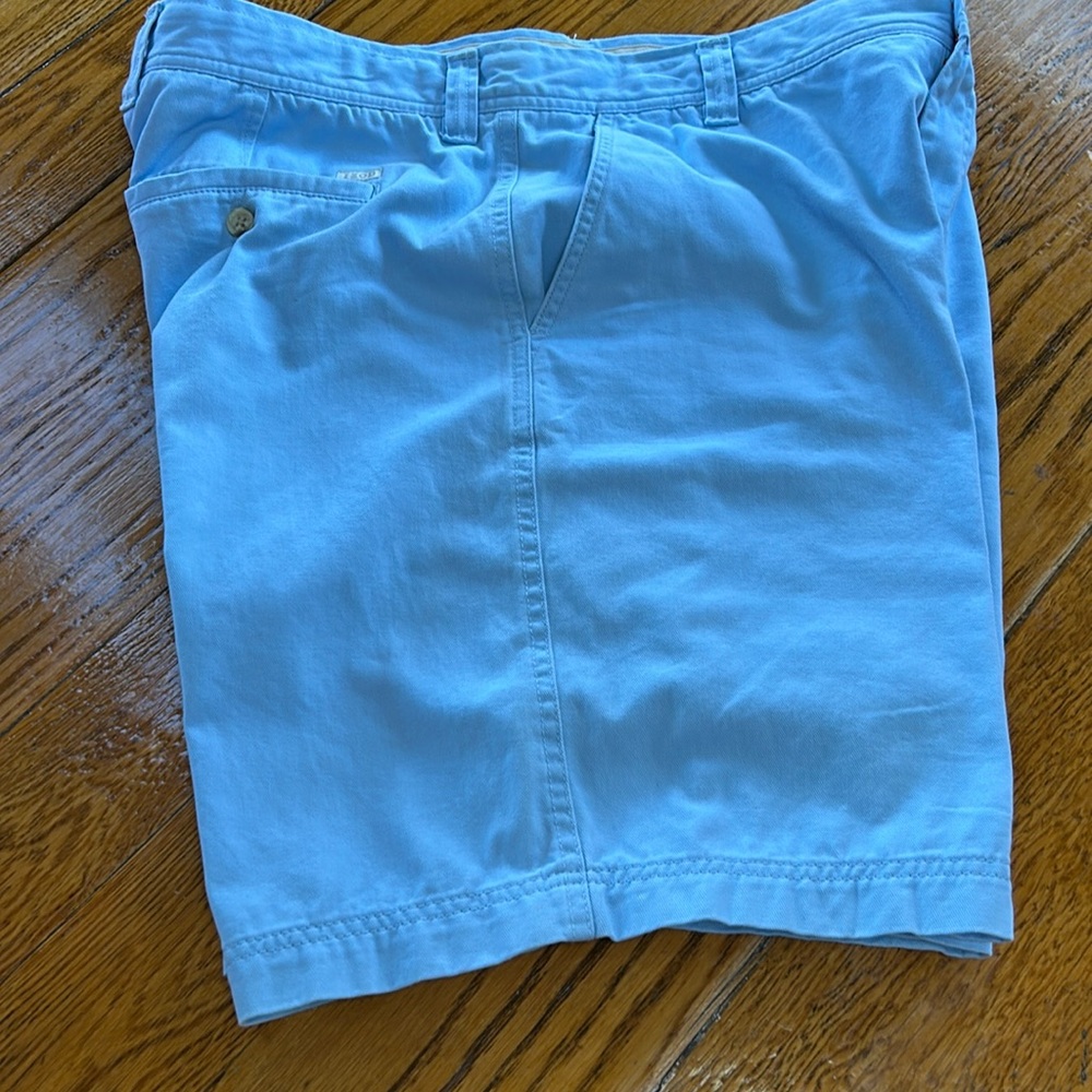 IZOD Saltwater men’s light blue shorts. Size 38.  Inseam is 8 1/2 inch.